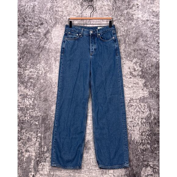 rag & bone Denim - Rag & Bone Jeans 25 Womens Logan Low Rise Wide Leg Featherweight Denim